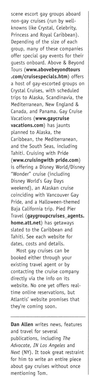 cybersocket | jun 2003 | gay cruises